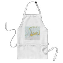 Key West Florida nautical Chart Apron by sailorpatp Key West Florida nautical Chart Apron