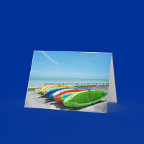 Key West Florida Ocean View Kayak Greeting Card FL by ScenicEarthStudios Key West Florida Ocean View Kayak Greeting Card FL