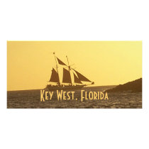 Key West Florida Sailboat Clipper Ship Photo Card photo cards