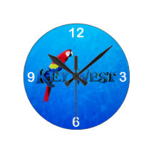 Key West Round Wall Clocks