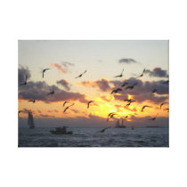 Key West Sunset Stretched Canvas Prints