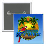Key West Sunset Pinback Buttons