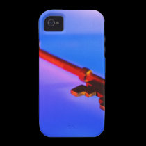 KEY WITH BLUE BACKGROUND casemate cases