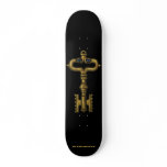 Key with eyes abstract graphic art cool skatebord skate deck