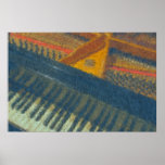 Keyboard and Pins 3 Impressionist Poster