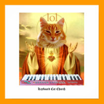 Keyboard Cat Church Poster posters