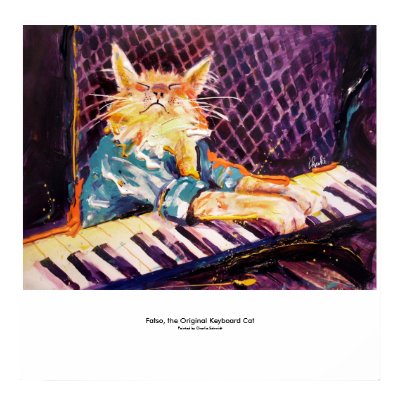 keyboard Cat Color Poster