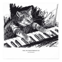 keyboard Cat Drawing Poster posters by charlieschmidt keyboard Cat Drawing Poster posters