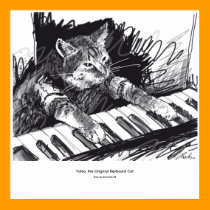 keyboard Cat Drawing Poster posters