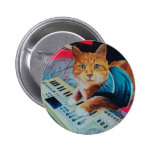 Keyboard Cat Painting Gear Pin