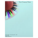 Keyboard Chaos Bright on Blue Customized Letterhead