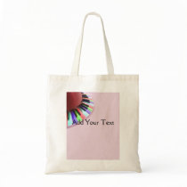 Keyboard Chaos Bright on Pink Canvas Bag