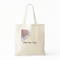 Keyboard Chaos Faded on White Tote Bag