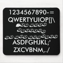 keyboard characters; Let your fingers do the talki mousepads