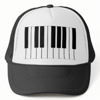 Keyboard Design On Hat hat