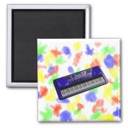 keyboard electronic dark blue.png fridge magnet