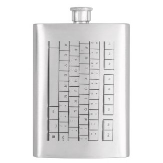keyboard hip flask