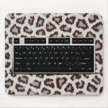 Keyboard - Jaguar Print Mouse Pad