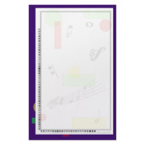 Keyboard Music Stationery