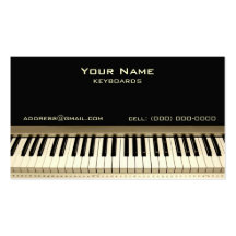 Keyboard Musician Business Card