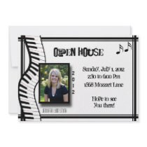 Keyboard Open House Invitation