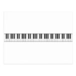 Keyboard / Piano Keys: Post Card