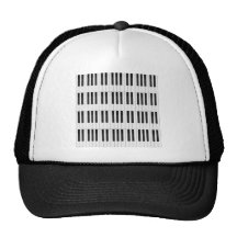 Keyboard / Piano Keys Trucker Hats