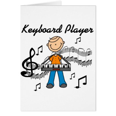 Keyboard Player Card by stick_figures