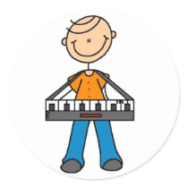 Keyboard Player Stickers Sticker