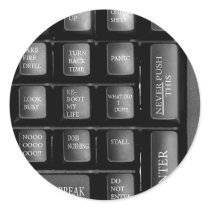 keyboard round sticker