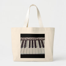 Keyboard Tote Canvas Bag