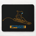 Keyboarder Black mousepads