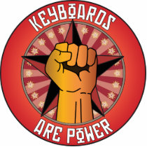 Keyboards Are Power photo sculptures