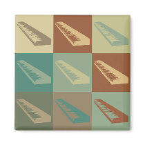 Keyboards Pop Art magnets