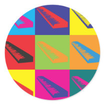 Keyboards Pop Art stickers