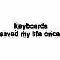 Keyboards Saved My Life Once photo sculptures