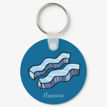 Keychain - Aquarius by pawtraitart Keychain - Aquarius