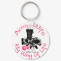 Keychain Army Wife my Way of Life by silentranksshop Keychain Army Wife my Way of Life