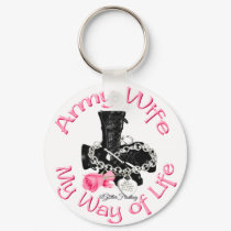 Keychain Army Wife my Way of Life by silentranksshop Keychain Army Wife my Way of Life