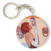 KEYCHAIN Backstage Actress Tragedy comedy Masks