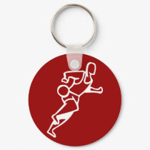 Keychain - Basketball Player by pawtraitart Keychain - Basketball Player