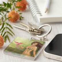 keychain Bird of paradise Acrylic Keychains