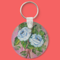 Keychain Blue roses by irenemaria Keychain Blue roses