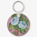 Keychain Blue roses