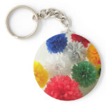 keychain cheerleader pom poms