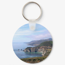 Keychain - Coastline near Big Sur by Linmar7 Keychain - Coastline near Big Sur