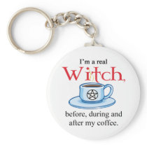 keychain Coffee Witch
