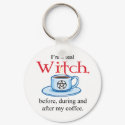 keychain Coffee Witch