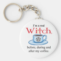 keychain Coffee Witch