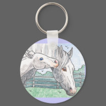 Keychain "Colt Kisses" by smilodonart Keychain "Colt Kisses"